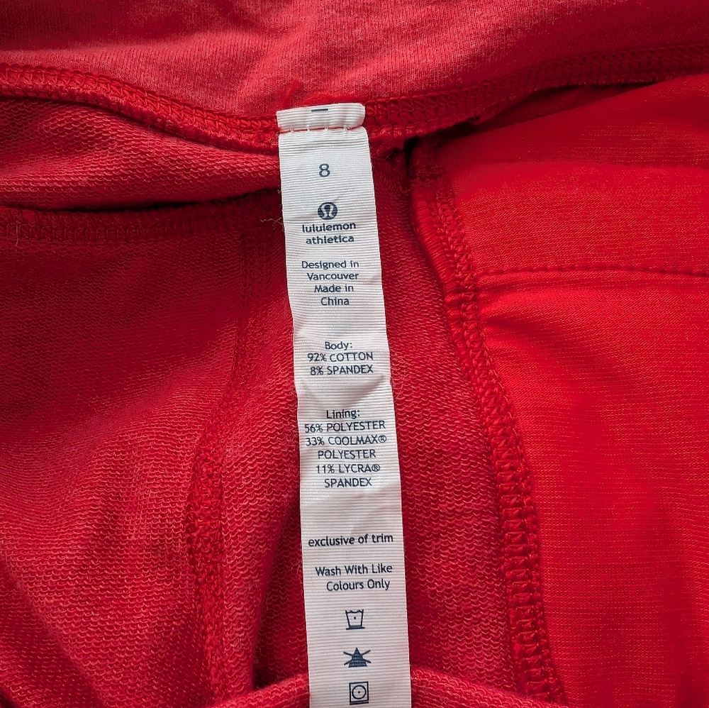 Lululemon Red Athletic Sweatpants